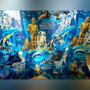 Vintage 1977 Star Wars Twin Flat Sheet x 2 (set of two flat sheets)